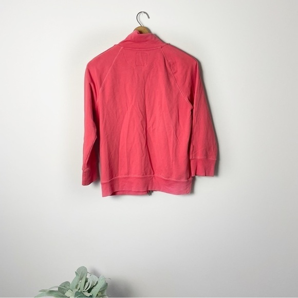 [ J. Crew] Women's Pink Full Zip Yoga Athletic Ahtlsure3/4 Sleeve Sweatshirt - Picture 7 of 8